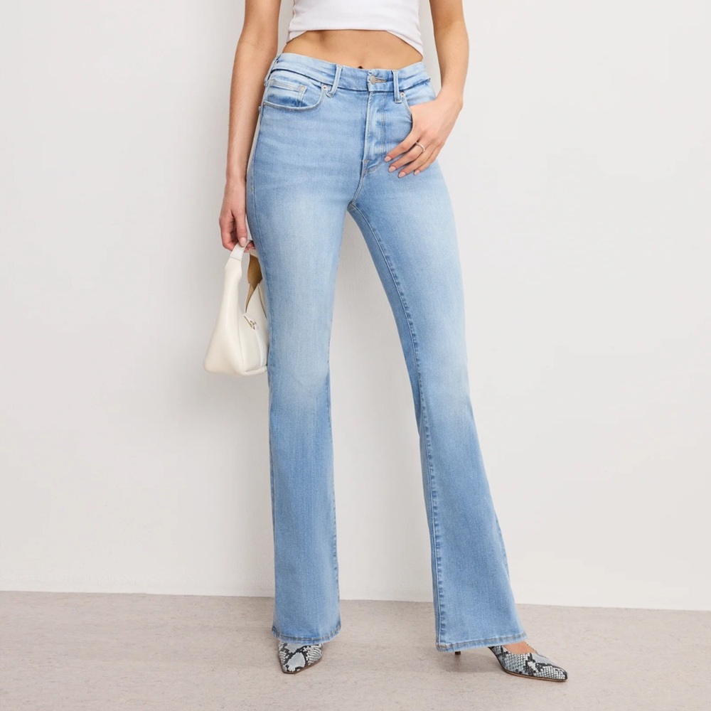 Good American ALWAYS FITS GOOD CLASSIC BOOTCUT JEANS size 6-12 NWT